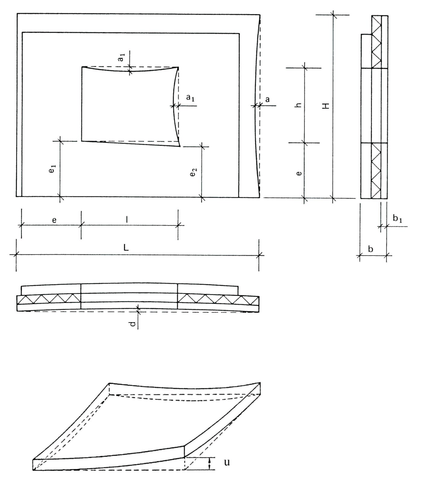Kuva 2. Seinä-elementin mittapoikkeamat